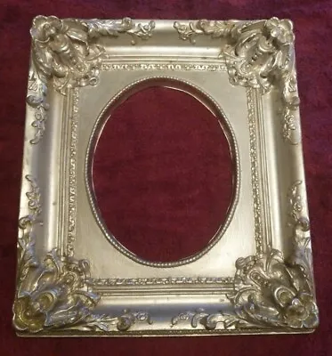 $70 • Buy Vtg Rococo Silver Extremely Ornate Lightweight Faux Wood Picture Frame 16 X14 
