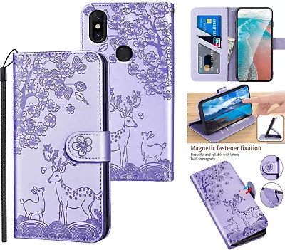 Xiaomi Mi Mix 3 Embossed Pu Leather Wallet Case Deer • $7.50