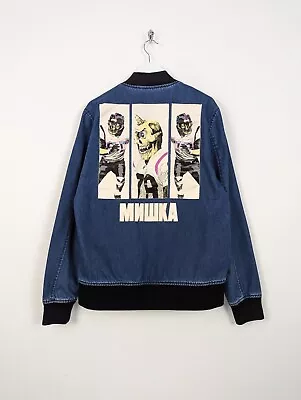 Mishka NYC Eyeball Varsity Style Bomber Jacket With American Football Design... • $43.56