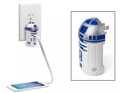 Brand New Light Up ThinkGeek Star Wars R2-D2 Dual USB Wall Charger • $35