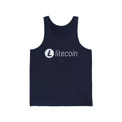 Litecoin LTC Unisex Jersey Tank Top Crypto Tank Top Cryptocurrency HODL • $26.99