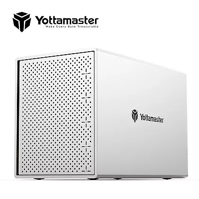 Yottamaster 5 Bay RAID Hard Drive Enclosure Type C Fits 3.5  2.5  SATA HDD SSD • $203.03