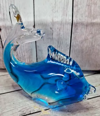 Beautiful Blue Murano Glass Fish Paperweight Aquarium • £0.99