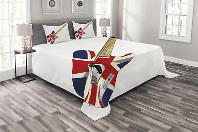 Union Jack Bedspread Electric Guitar Flag • £55.99