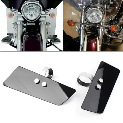 Motorcycle MEM5804 Black Front Wind Fork Air Deflector For Honda For Kawasaki • $53.68