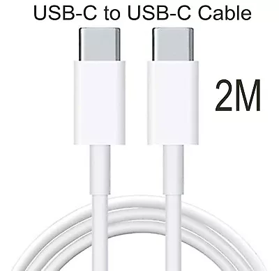 For IPad Pro 11  12.9  IPad Air & IPad 2022 USB Type C To C Charger Cable 2M • £4.21