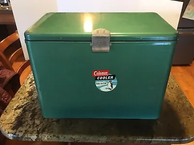 Vintage Green Coleman Cooler • $225