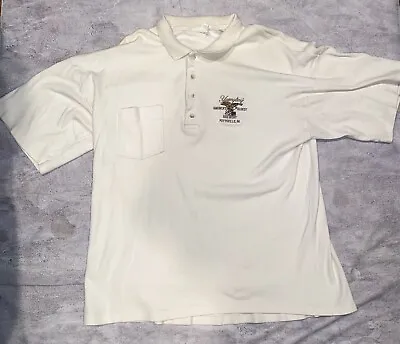 Vintage VTG 1980s 90s Yuengling Brewery Embroidered Button Up Polo Shirt S/S  XL • $13.45
