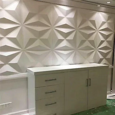 1PCS Modern Decorative Wall Panel 3D Effect Wall Decor PVC Panels Cladding Panel • £2.59