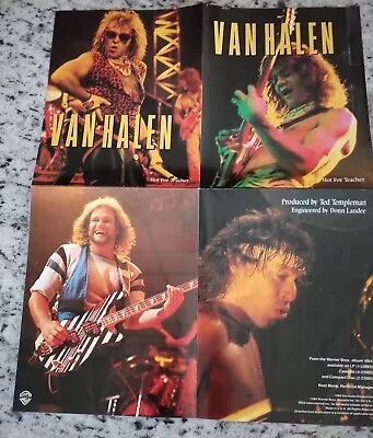 Van Halen - Hot For Teacher / Little Dreamer - Vinyl Record 45rpm Poster Sleeve • $14