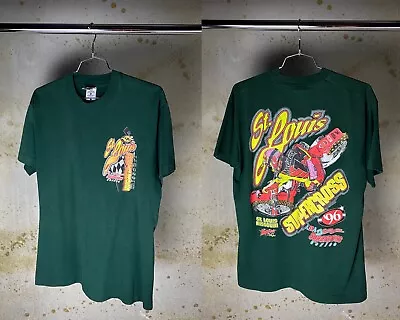 Vintage 1996 St. Louis Supercross T-Shirt Cotton Unisex Size S-3XL • $9.95