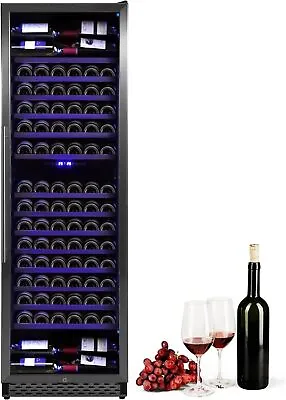 187 Bottle Wine Cooler 510L Refrigerator Dual Zone Glass Door Fridge LCD Display • $1999.99