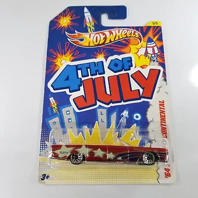 Hot Wheels Lincoln Continental Red 2012 4th Of July Kroger Exclusive New On Card • $14.17