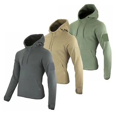 Men's Tactical Fleece Hoodie Military Police Army Fishing Hiking Security Hoodie • £16.99