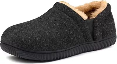 Men's Elastic Bandage Slippers Winter Bootie Memory Foam Slip On House Shoes • $17.59