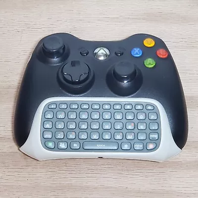 Xbox 360 Wireless Controller Black With Chatpad Keyboard Microsoft OEM Genuine  • $19.99