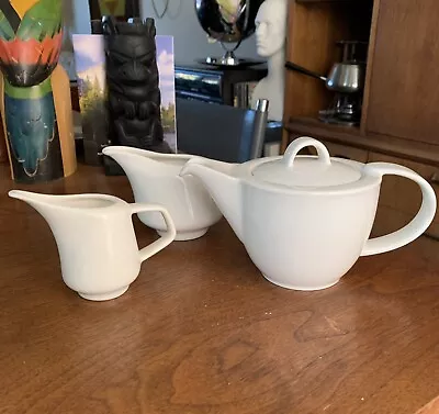 Villeroy & Boch Corpo Mini Teapot Plus Creamer Germany Bauhaus Vibe • $50