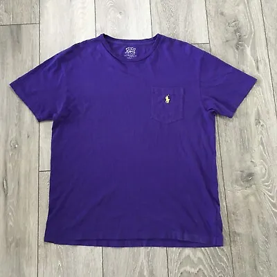 Ralph Lauren Purple Pocket T-shirt - Size Small  • £9.56