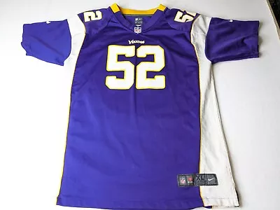Minnesota Vikings Jersey Youth XL Nike Greenway #52 On Field Some Light Staining • $9.99