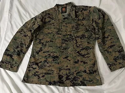 US Marine Corps Jacket Small MCCUU Woodland Marpat Camo Green Digital Coat Shirt • $21.99