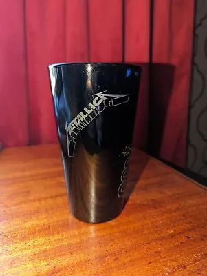 Metallica Black Album Etched Pint Glass • $125