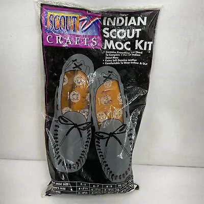 Vintage Scout Crafts Moccasin Kit Indian Scout Moc 6-7 1996 • $12.99