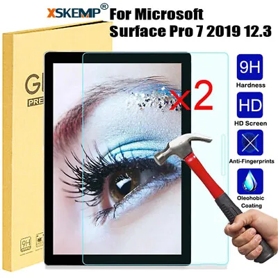 2Pcs For Microsoft Surface Pro 2 3 4 5 Pro 7 Tempered Glass Screen Protector • $7.99