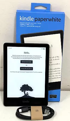 Amazon Kindle Paperwhite 11th Gen 2021 6.8'' 16GB Black EBook Reader - M2L3EK • $210.48