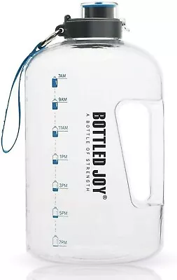 1 Gallon Water Bottle With Flip Lid And Handle Strap Leakproof BPA Free NWT • $15