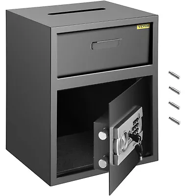 VEVOR Digital Safe Box Depository Drop Deposit Front Load Cash Vault Dependable • $89.99