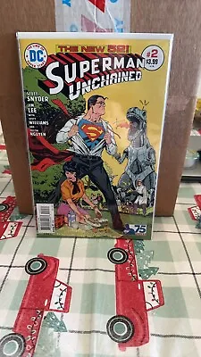 SUPERMAN UNCHAINED #2 NM 2013 IBANEZ 75th ANNIVERSARY BRONZE AGE VARIANT B-245 • $3