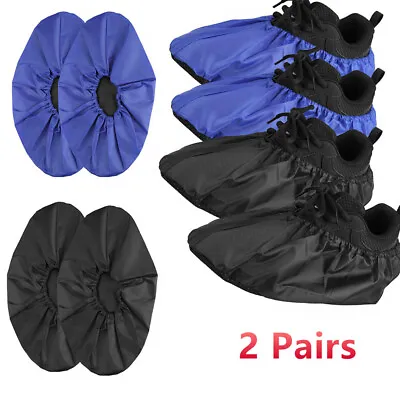 2 Pairs Boots Cover Waterproof Anti Slip Washable Reusable Indoor Shoe Covers • $8.49