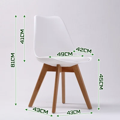 $283.80 • Buy La Bella 4 Set White Retro Dining Cafe Chair Padded Seat