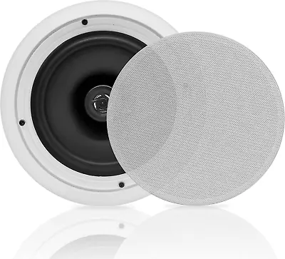 8'' 2-Way Midbass Woofer Speakers-Pair In-Wall/In-Ceiling Woofer Speaker System  • $74.16