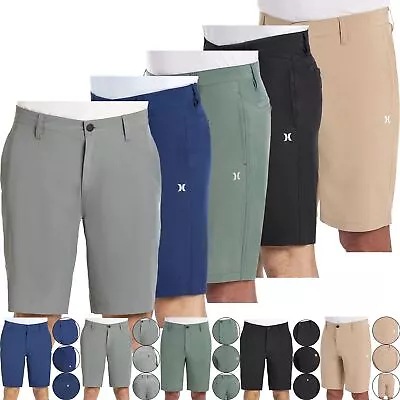 Hurley Men's Shorts Casual Stretch Chino Quick Dry Hybrid Summer Golf Bermuda • £9.99