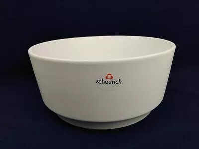 SCHEURICH 530-22 Round White Matte 8.5” X 4  PLANTER GERMANY MCM Minimalist VTG • $30