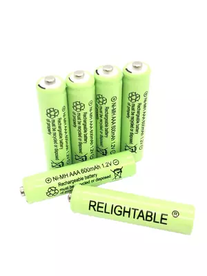 6-PCS AAA 1.2V 600mAh Ni-Mh Rechargeable Batteries NiMh Solar Path Lights D6 • $8.99