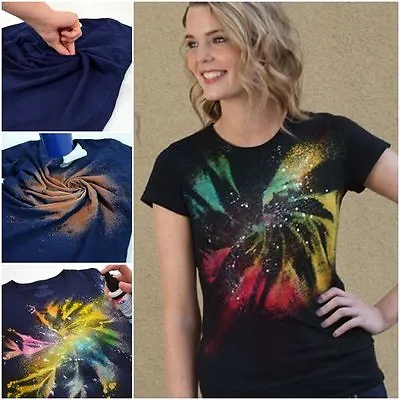 Fabric Spray Paint Tulip Permanent Art Craft T-Shirt Textiles Pack Of 4 7 9 Pack • £5.07