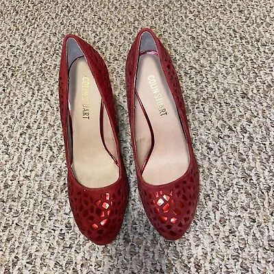 Colin Stuart Red High Heels Women Shoe Size 8.5B • $15