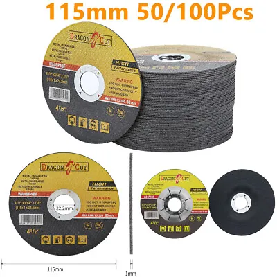 100x115MM Ultra-Thin 1 MM Metal Cutting  Blade Disc 4 1/2 Inch Angle Grinder • £29.99