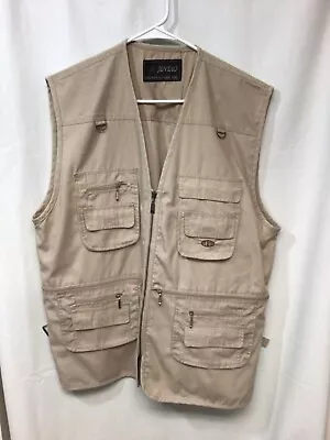 JT Jintao Tactical Utility Vest Men’s XXL Khaki Military Hunting Fishing B10 • $19.98