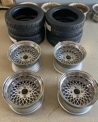 $3450 • Buy JDM RAYS Volk Racing 84C Mesh 4x114.3 15x8.5 -17 Deep Dish AE86 S13 FC RX7 MX73