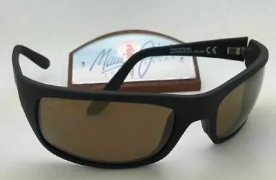 Polarized MAUI JIM Sunglasses PEAHI MJ 202-2M Matte Black Frames W/Bronze Lenses • $289.99