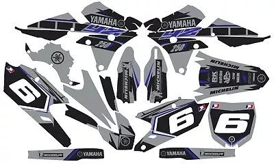 Gray YAMAHA GRAPHICS  YZ 250f YZ250f YZF 2014 2015 2016 2017 2018 • $177.04