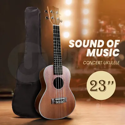 $38.95 • Buy 23  Inch Concert Ukulele Wooden Ukelele Uke Hawaii Guitar Natural W/ Carry Bag