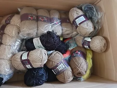 £1.20 • Buy KNITTING WOOL YARN JOBLOT CLEARANCE LOT SALE 10 KG  100/50g BALLS DK 50 Balls
