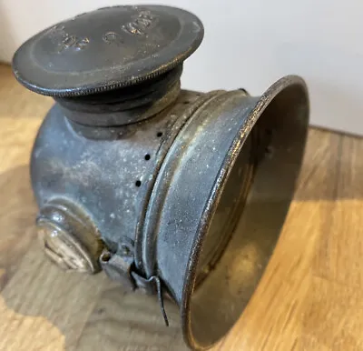 Scharlach Lampe Vintage German WW Bicycle Lamp Carbide/calcium/Oil- With Faults • £12