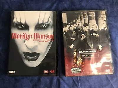 2 Concert DVD Lot: Marilyn Manson - Guns God And Government & Rammstein Live • $9.99