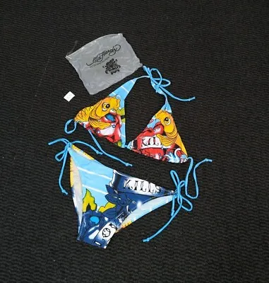 Y2K Swimwear Ed Hardy Christian Audigier Brand New With Tags Bikini Set • $124.43