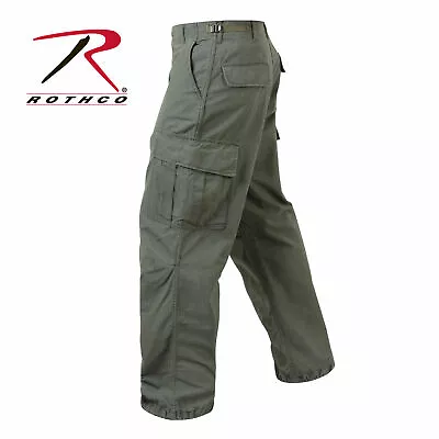  ROTHCO 4387 OLIVE DRAB Vintage 100% Rip-Stop Vietnam Era BDU Fatigue Pants  • $51.99